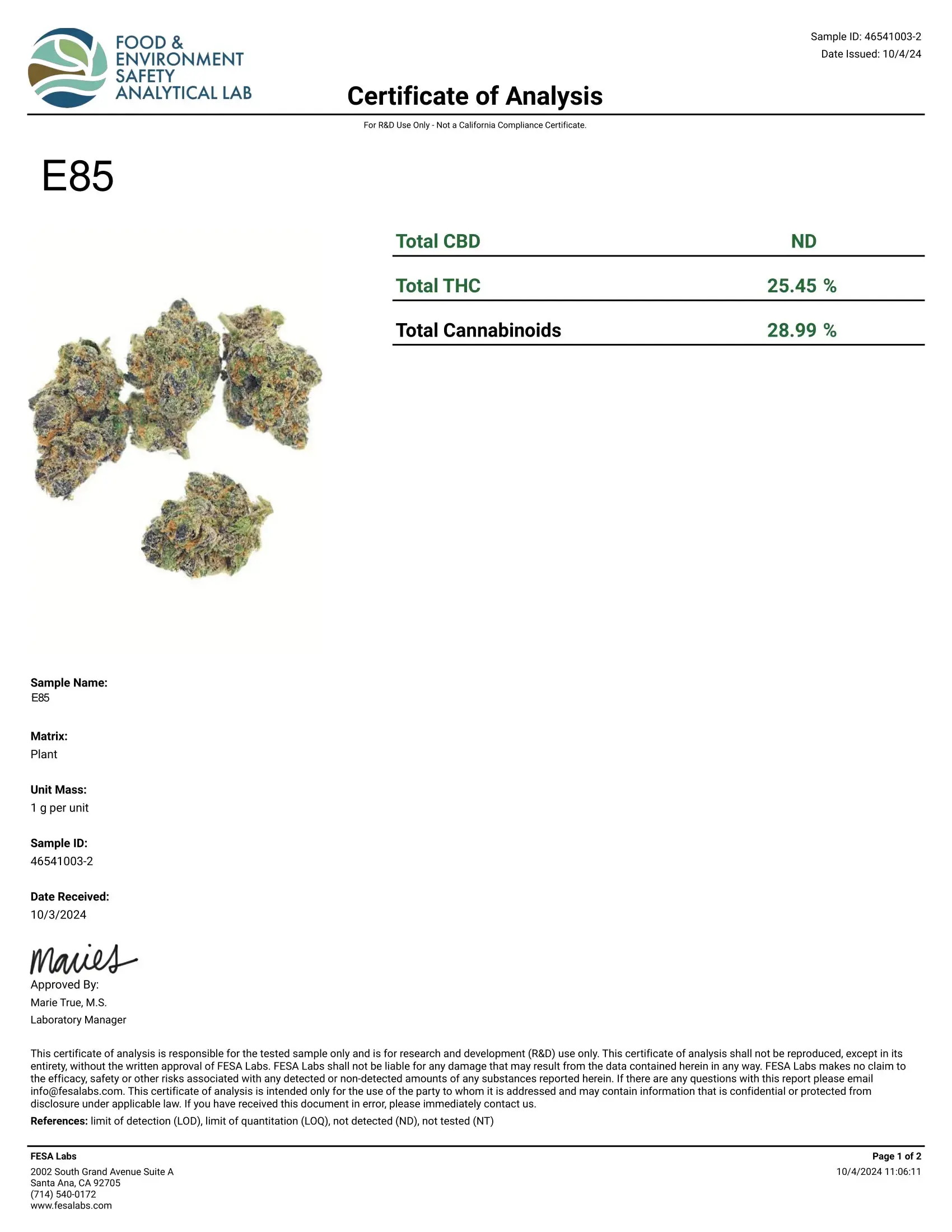 1 Pound - E85 GAS Strain THCA - Image 2