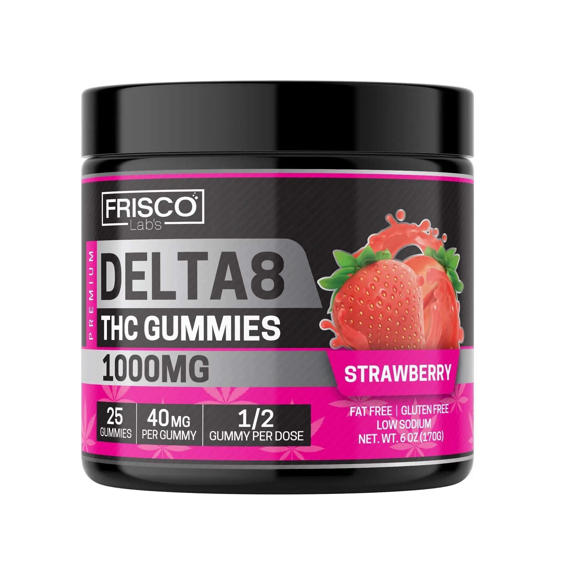 Delta 8 Gummies, Strawberry - 1000mg | 25 Pcs Gummies - Image 2