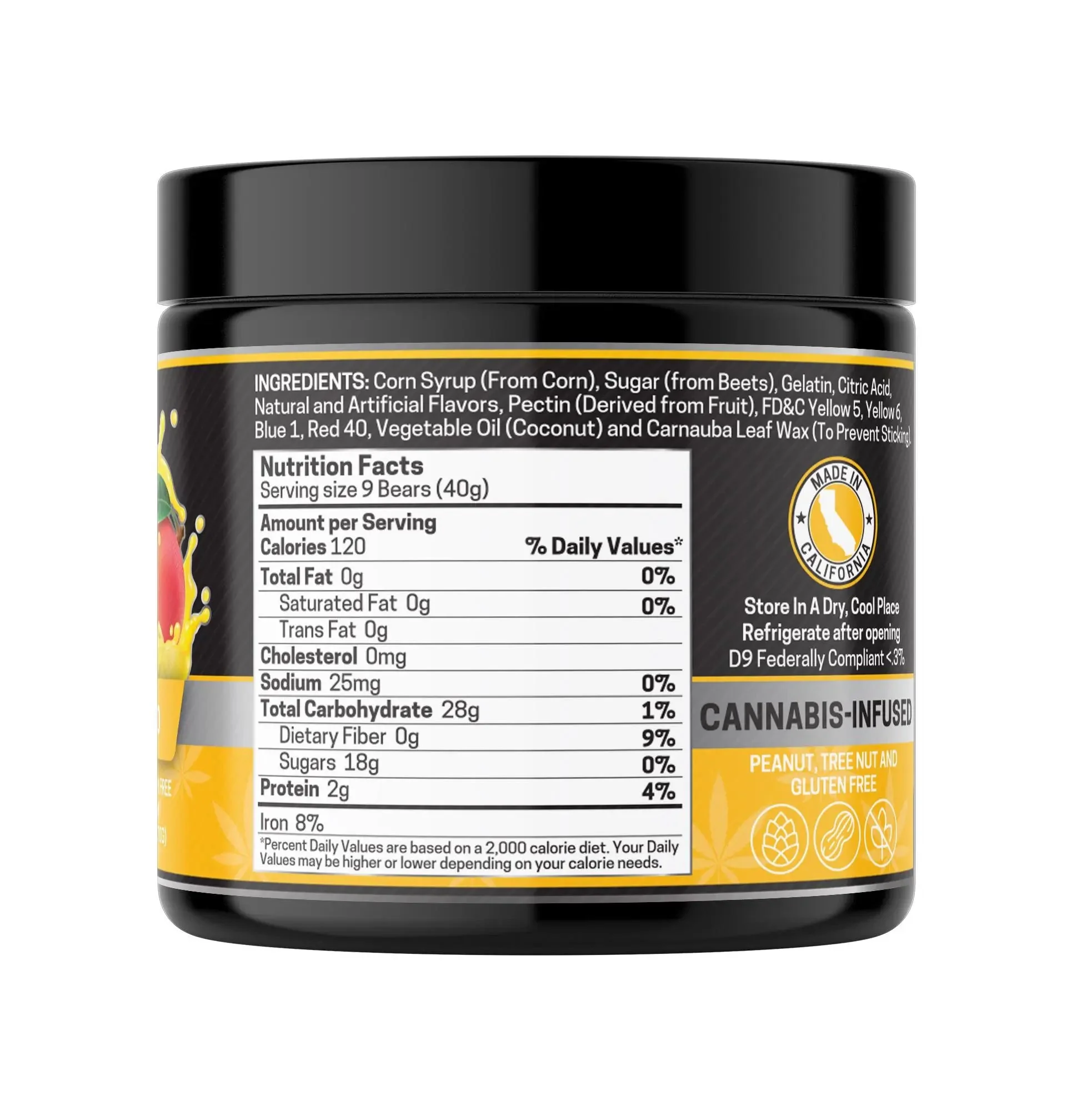 Delta 9 Gummies, Mango - 1000mg | 25 Pcs Gummies - Image 4