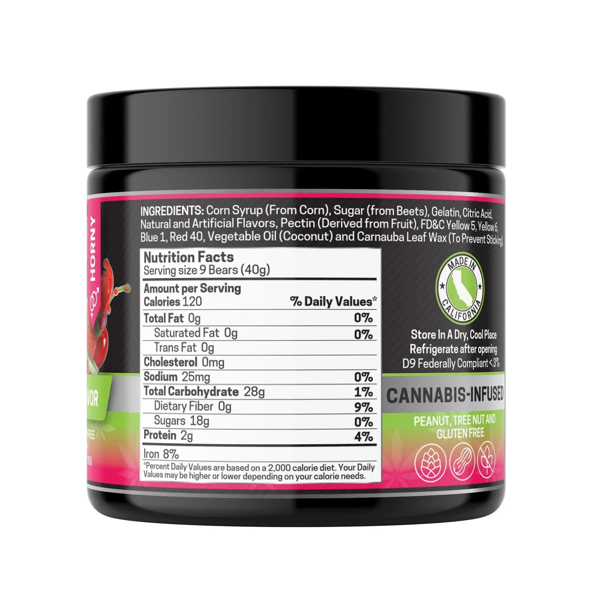 Delta 9 Gummies, Mix Flavor Horny - 1000mg | 25 Pcs Gummies - Image 4
