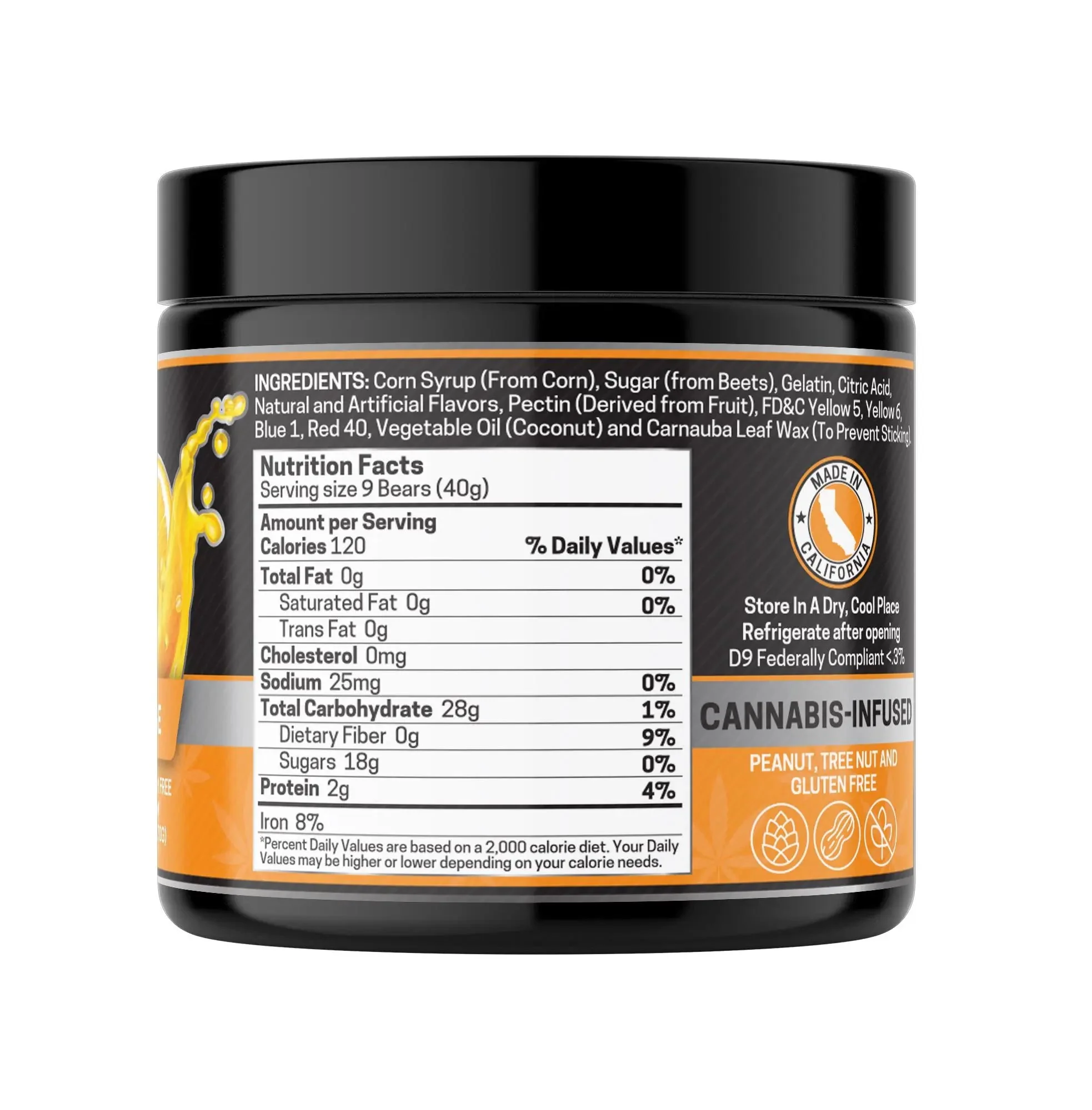Delta 9 Gummies, Orange - 1000mg | 25 Pcs Gummies - Image 4