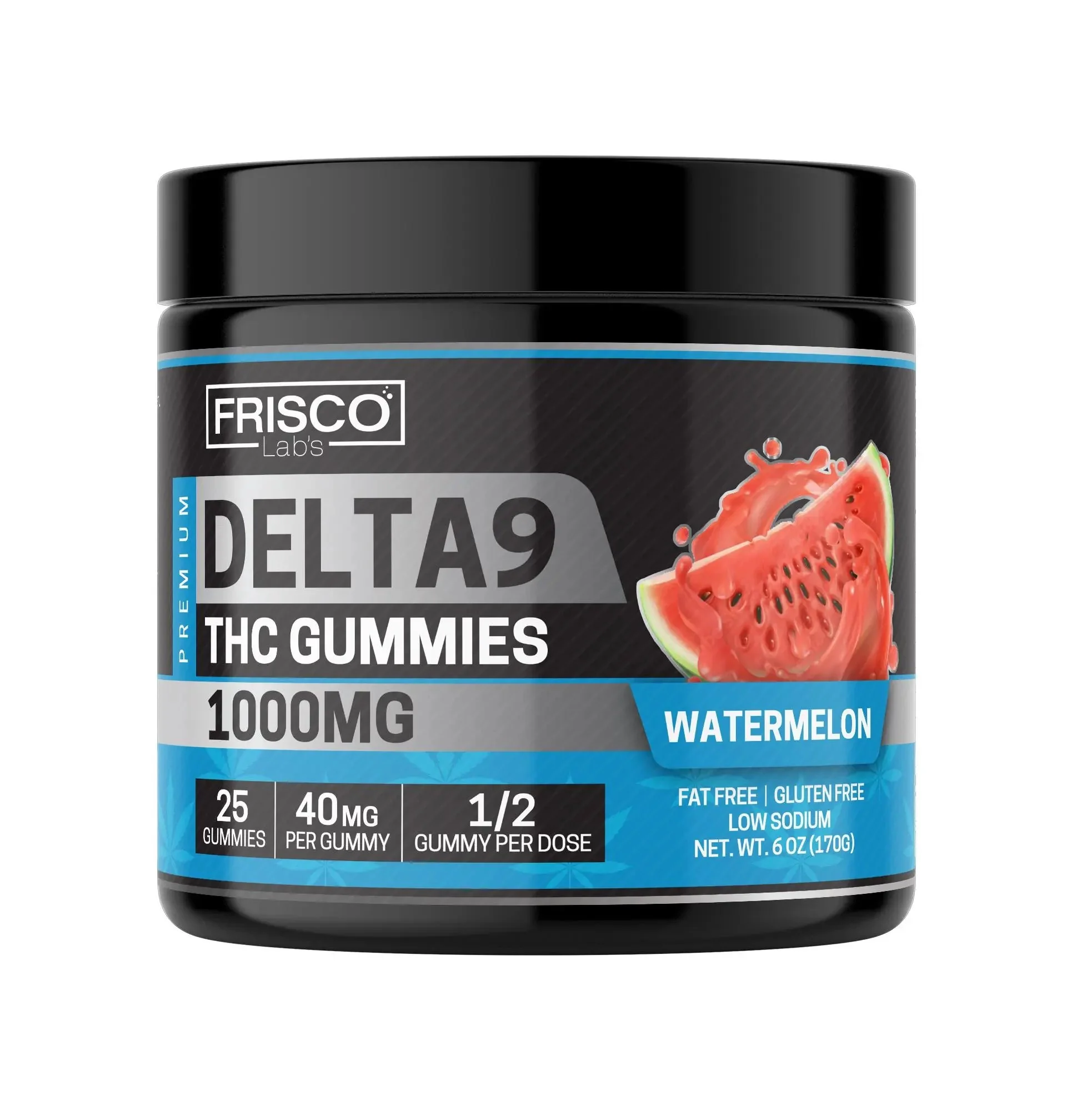 Delta 9 Gummies, Watermelon - 1000mg | 25 Pcs Gummies - Image 2