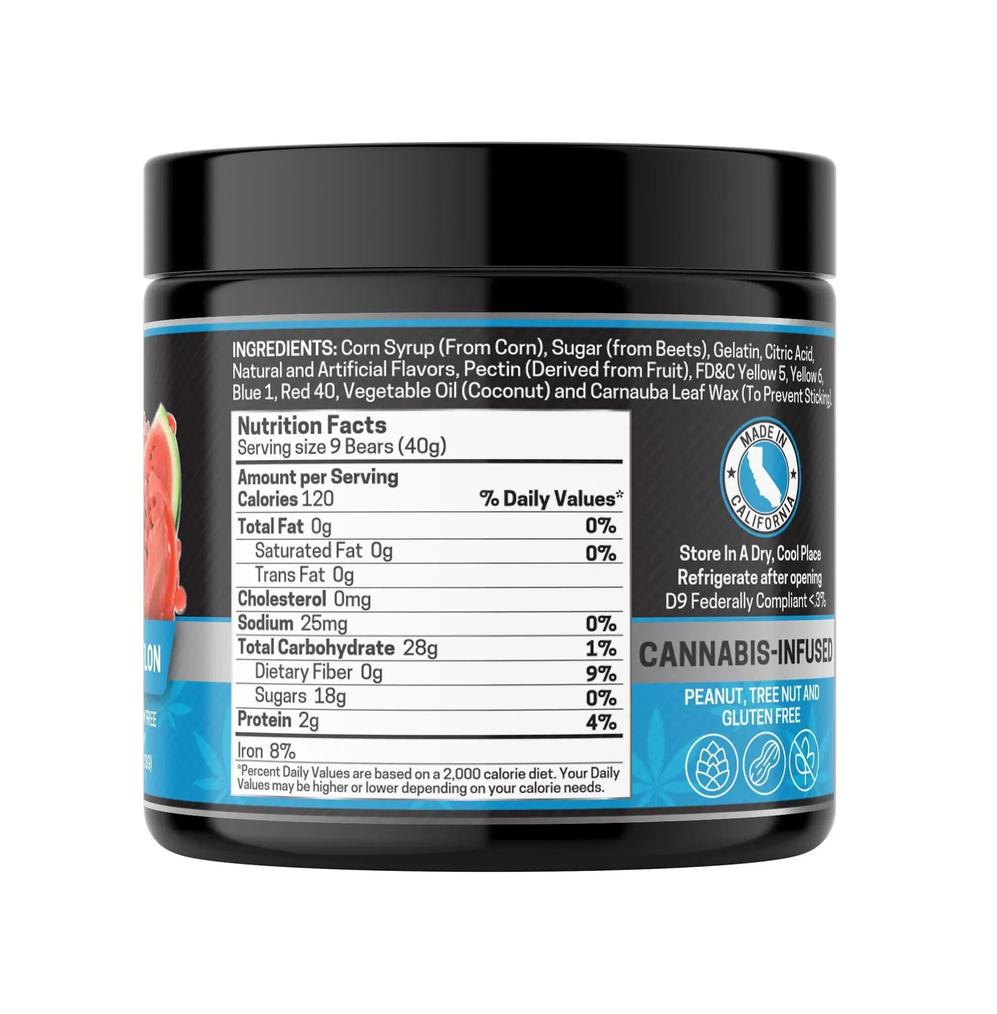 Delta 9 Gummies, Watermelon - 1000mg | 25 Pcs Gummies - Image 4