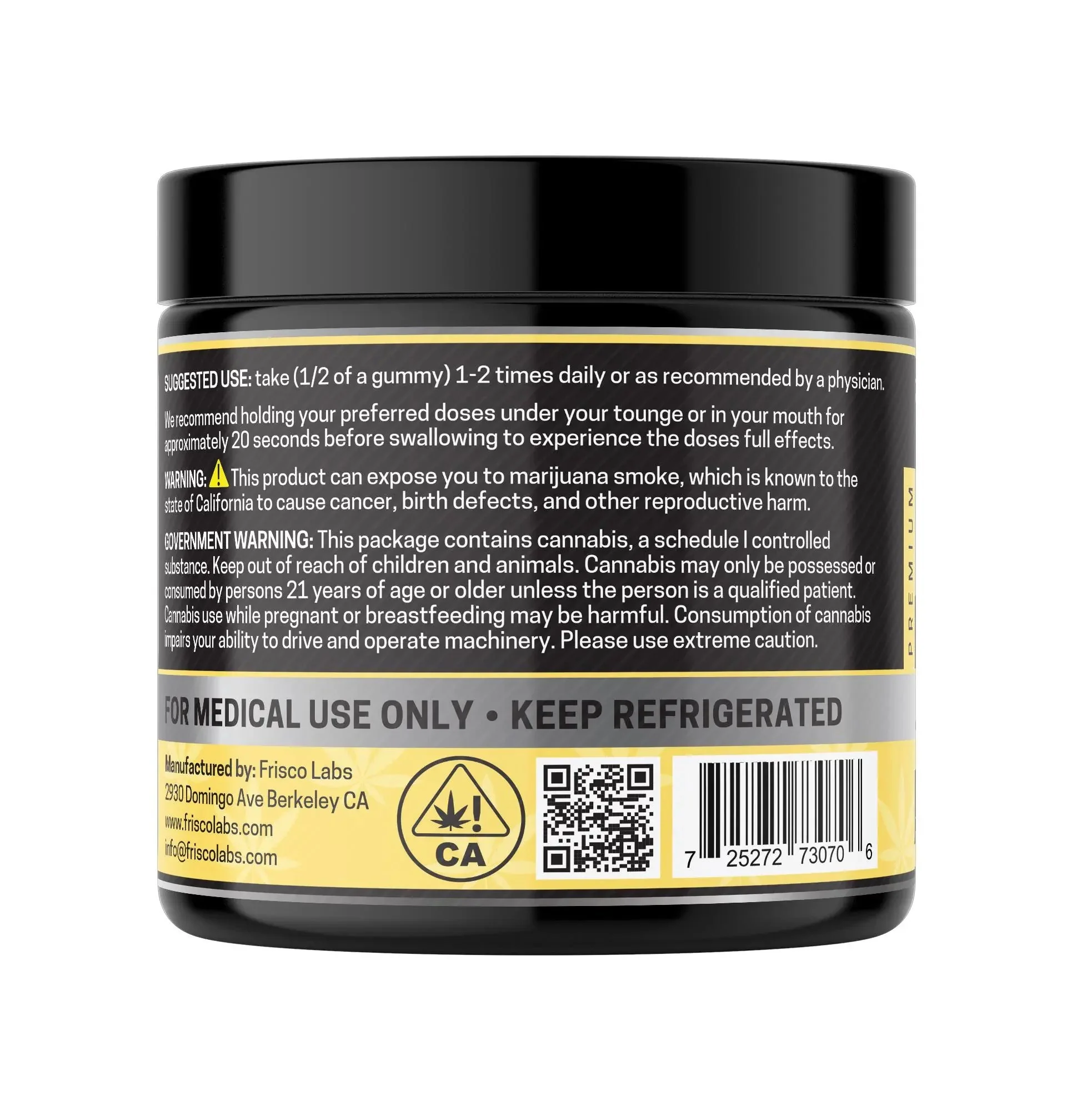 Full Spec. CBD Gummies, Lemon - 1000mg | 25 Pcs Gummies - Image 3