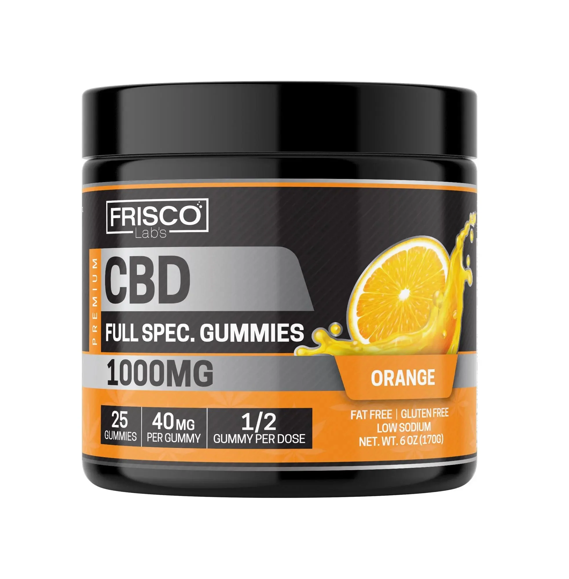 Full Spec. CBD Gummies, Orange - 1000mg | 25 Pcs Gummies - Image 2