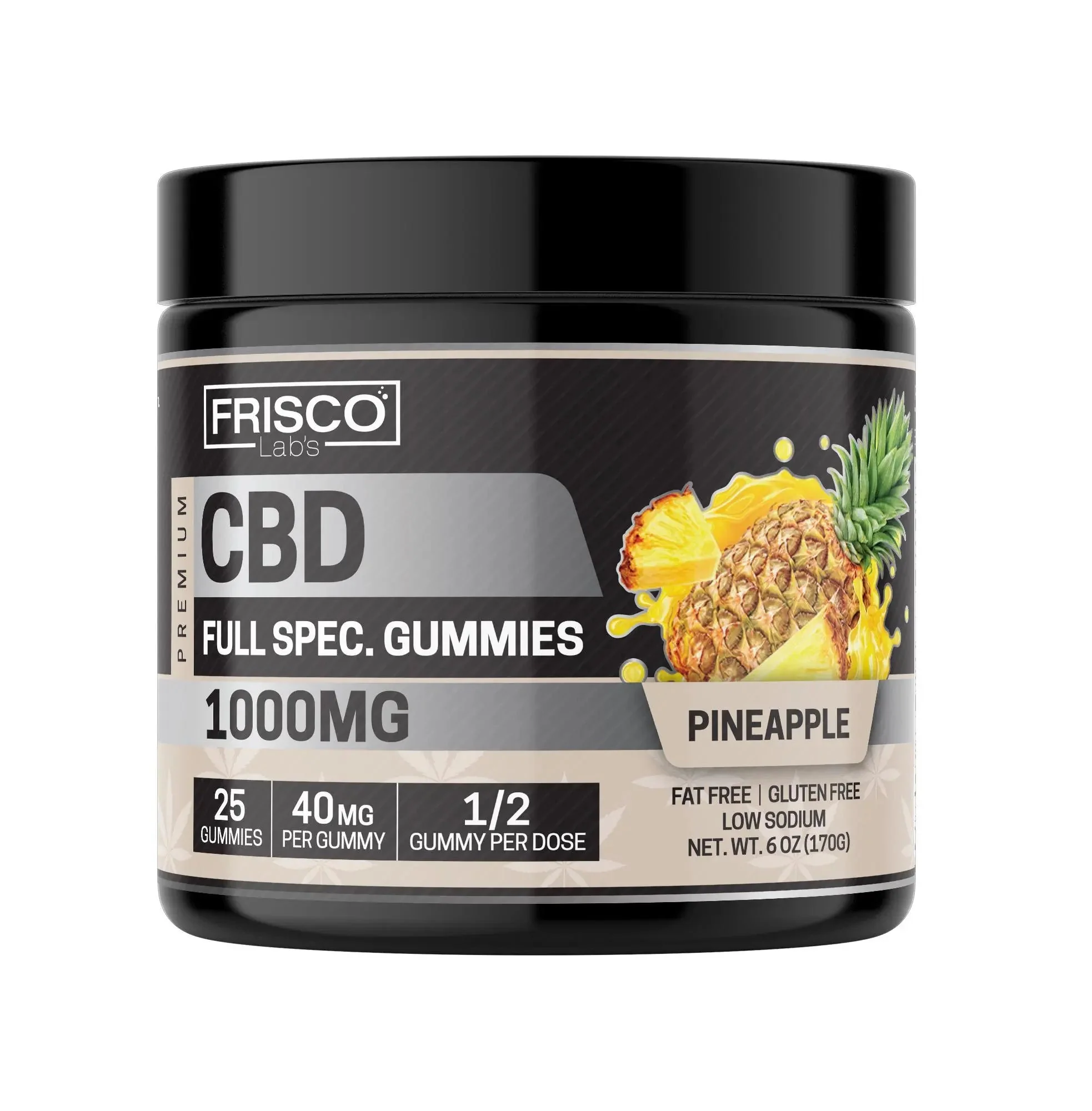 Full Spec. CBD Gummies, Pineapple - 1000mg | 25 Pcs Gummies - Image 2