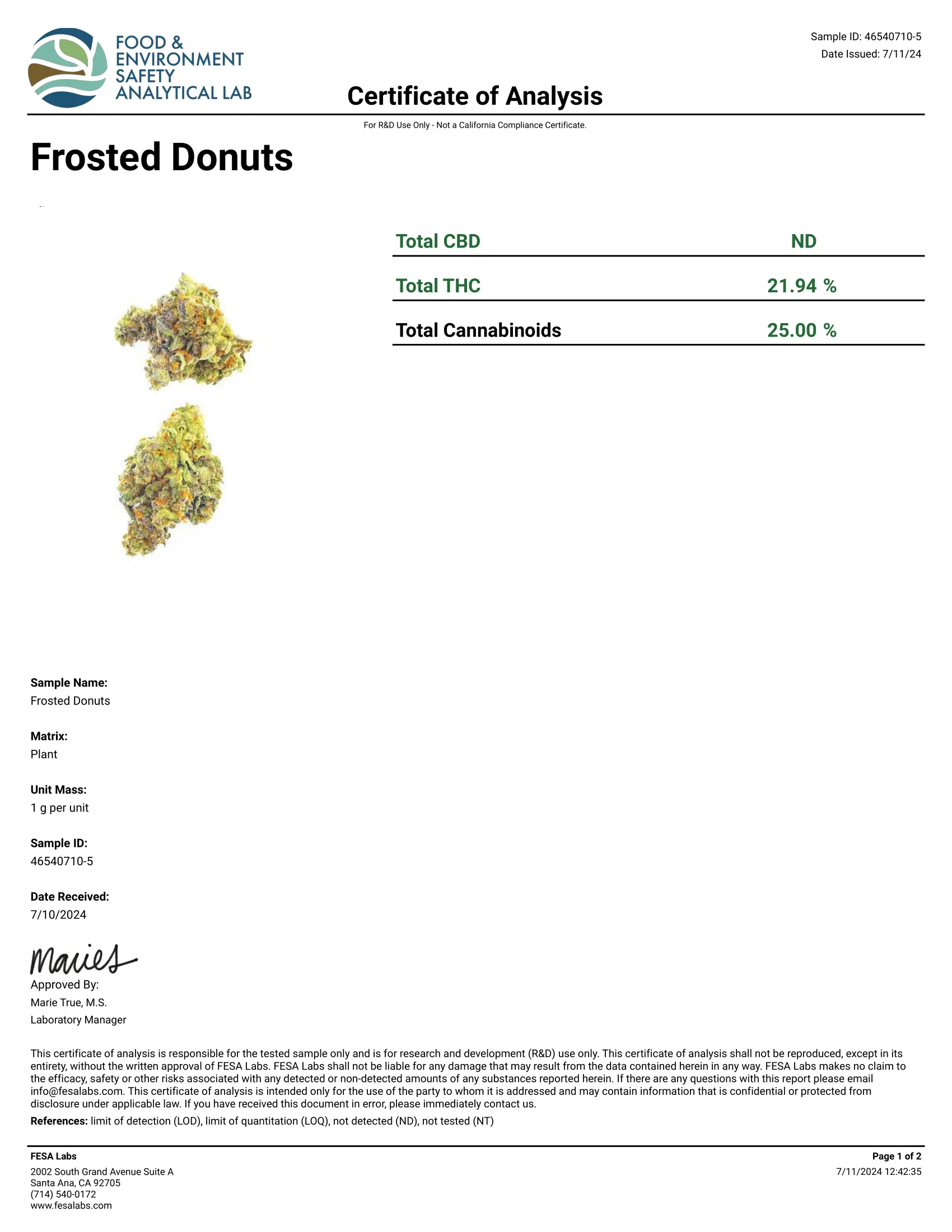 1 Pound - Glazed Donut THCA Smalls - Image 3