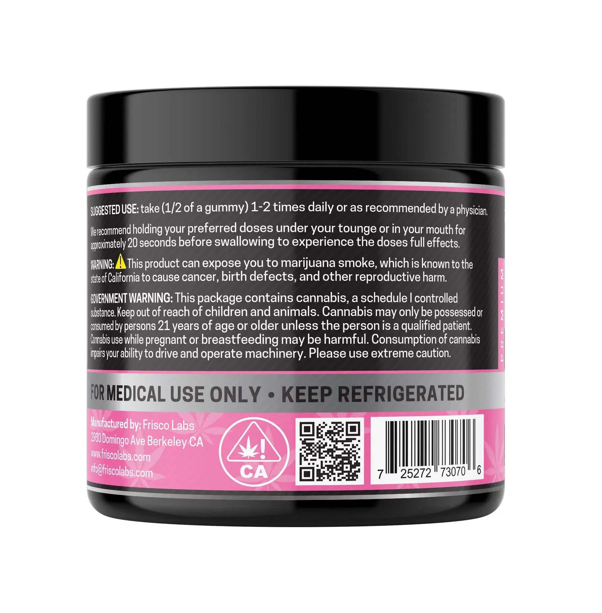 T-Free CBD Gummies, Pink Grapefruit - 1000mg | 25 Pcs Gummies - Image 4