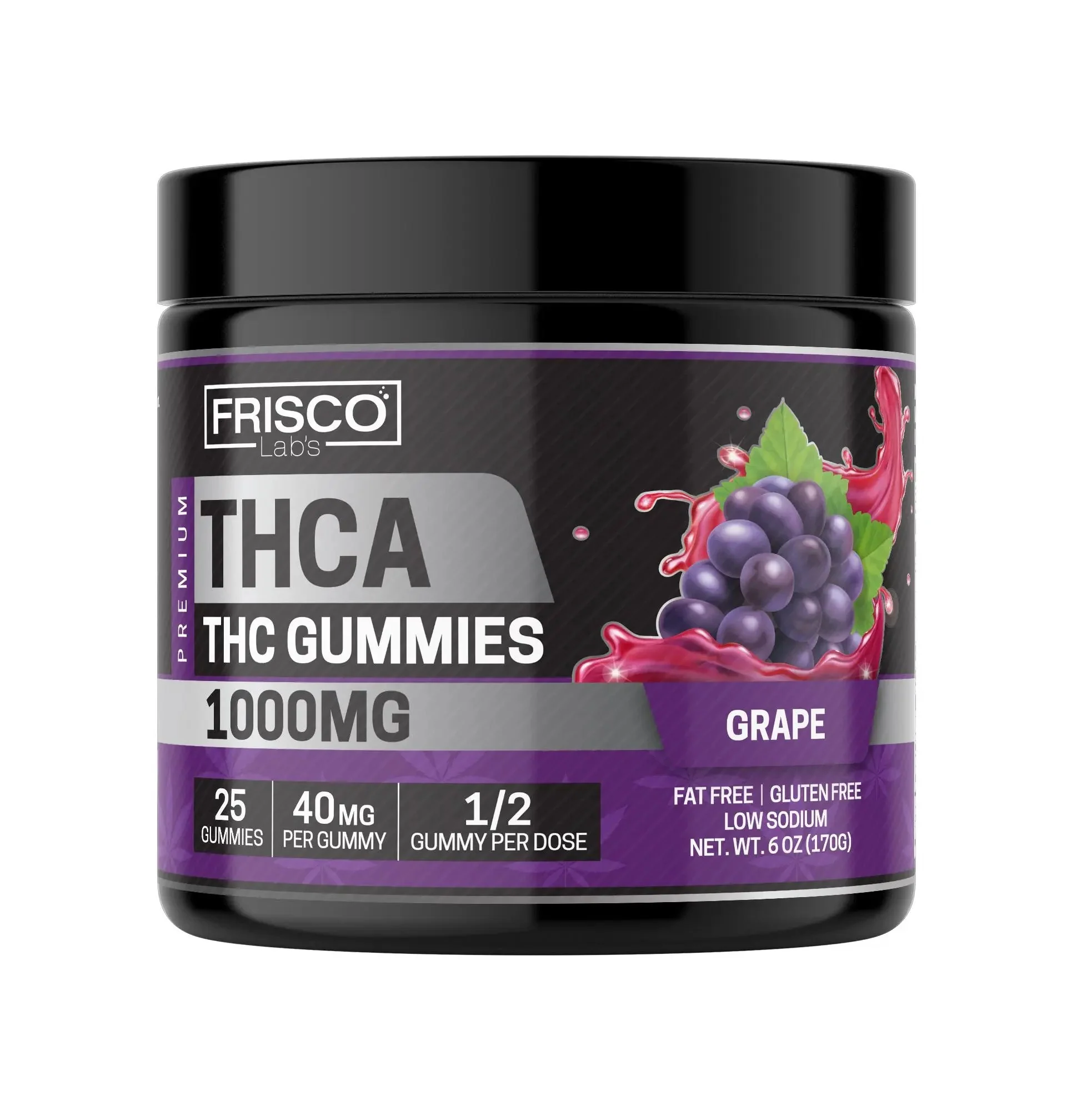 THCA Gummies, Grape - 1000mg | 25 Pcs Gummies - Image 2