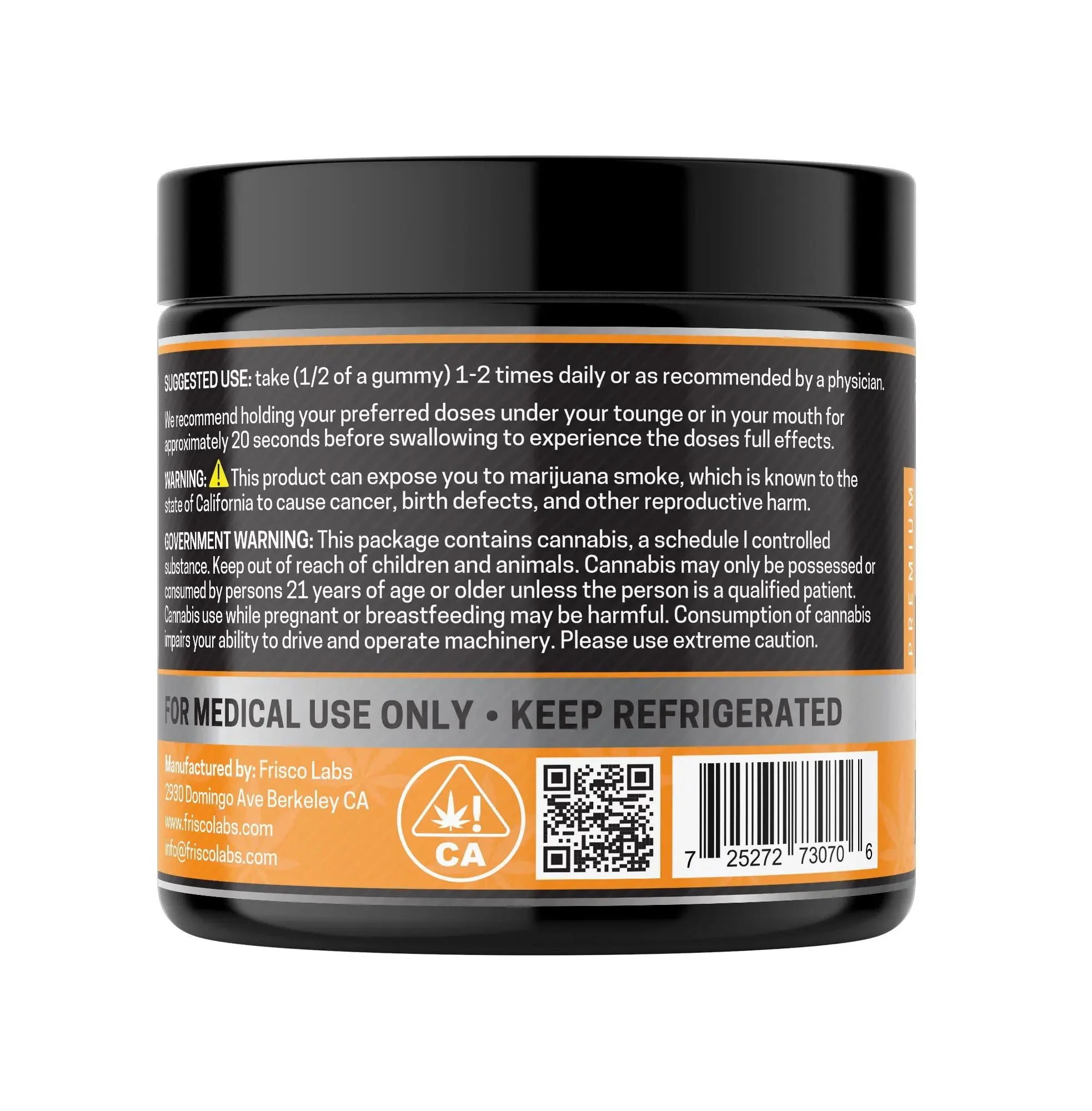 THCA Gummies, Orange - 1000mg | 25 Pcs Gummies - Image 3