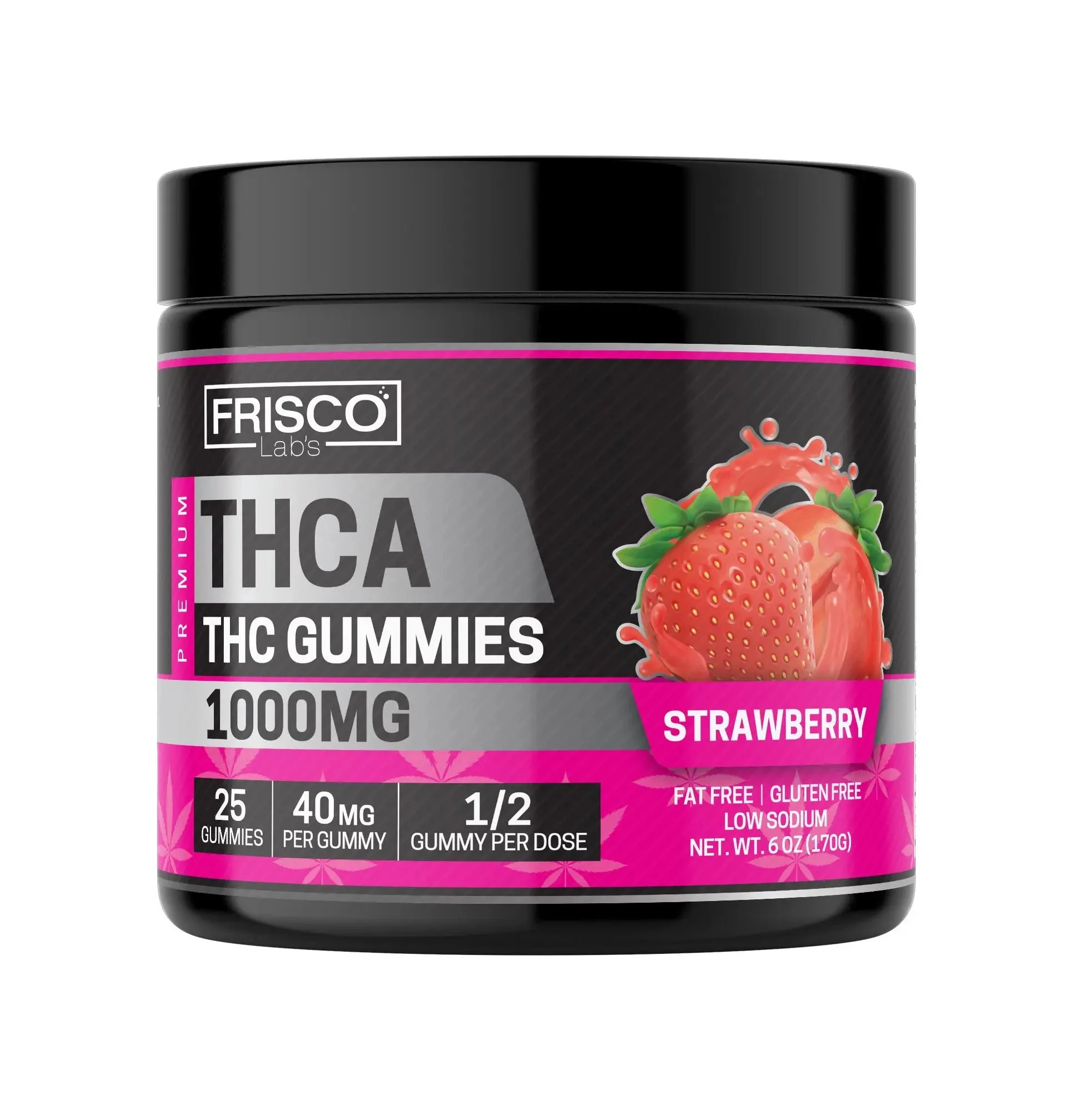 THCA Gummies, Strawberry - 1000mg | 25 Pcs Gummies - Image 2